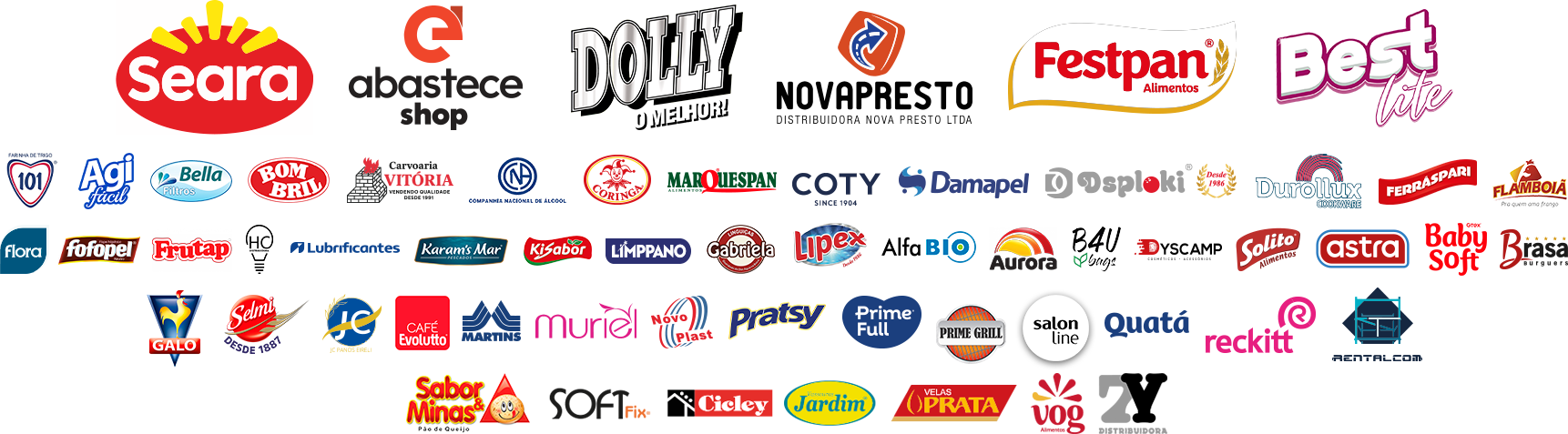 Empresas parceiras da campanha de aniversário de 33 anos